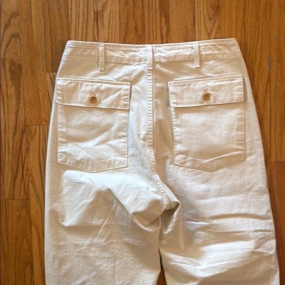 Imogene and Willie L Palmore ivory White Casual Pants great pre owned condition - Picture 6 of 10